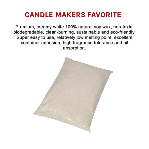 Natural Soy Wax Candle Making Supplies Crafts 5Kg Candle & Soap Making Kits