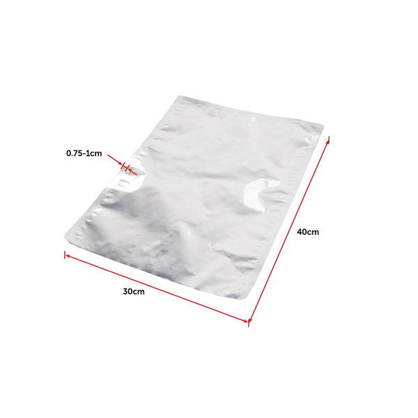 100X Food Vacuum Bags Pouch Foil Aluminum Storage Heat Seal 30X40cm Storage Bags
