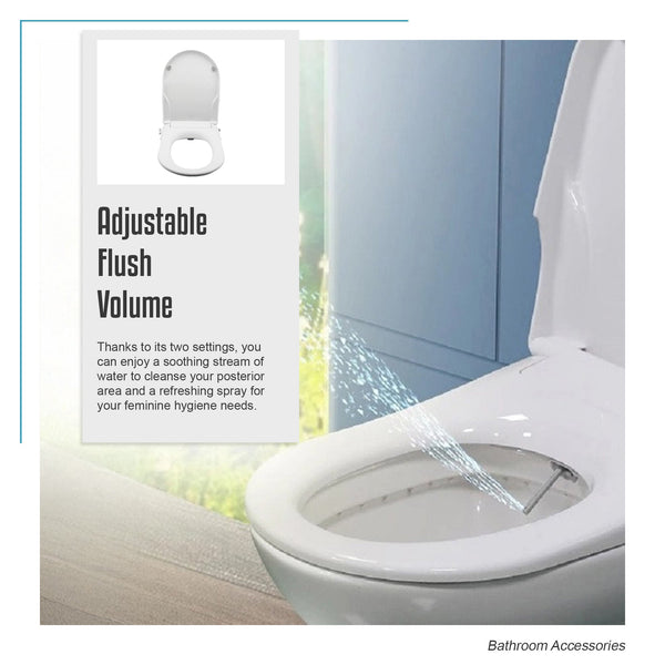 Non Electric Bidet Toilet Seat W/ Cover Bathroom Spray Water Wash Toilet Seats