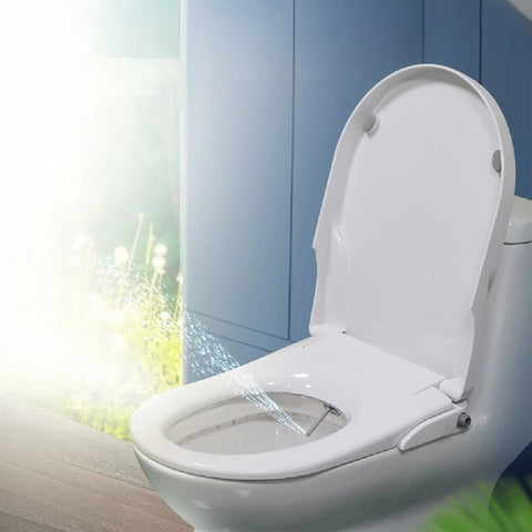 Non Electric Bidet Toilet Seat W/ Cover Bathroom Spray Water Wash Toilet Seats