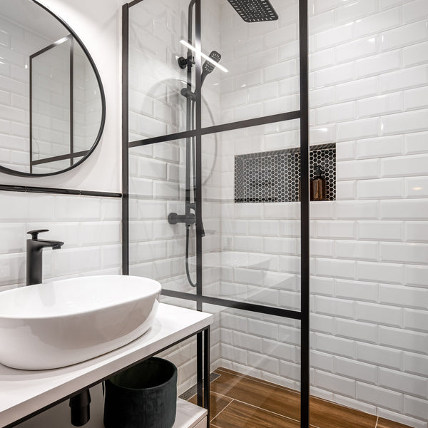 Tiles 3D Peel And Stick Wall Subway White (30 X 30Cm 10 Sheets) Floor & Wall Tiles