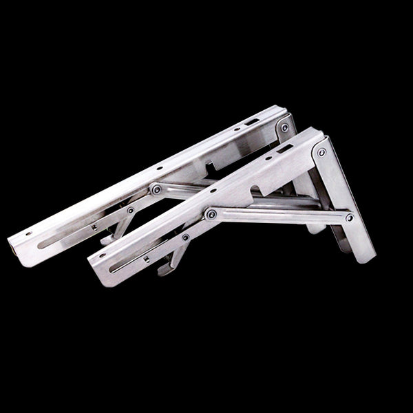 2X 20" Stainless Steel Folding Table Bracket Shelf Bench 50Kg Load Heavy Duty Other Building Materials