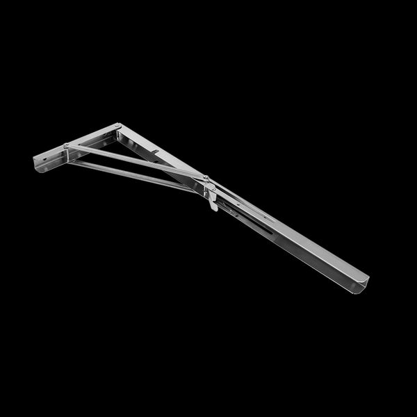 2X 20" Stainless Steel Folding Table Bracket Shelf Bench 50Kg Load Heavy Duty Other Building Materials