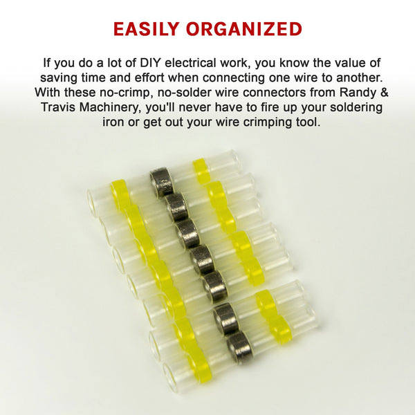 250Pcs Waterproof Solder Seal Sleeve Heat Shrink Butt Wire Connectors Terminals Heat Shrink Tubing