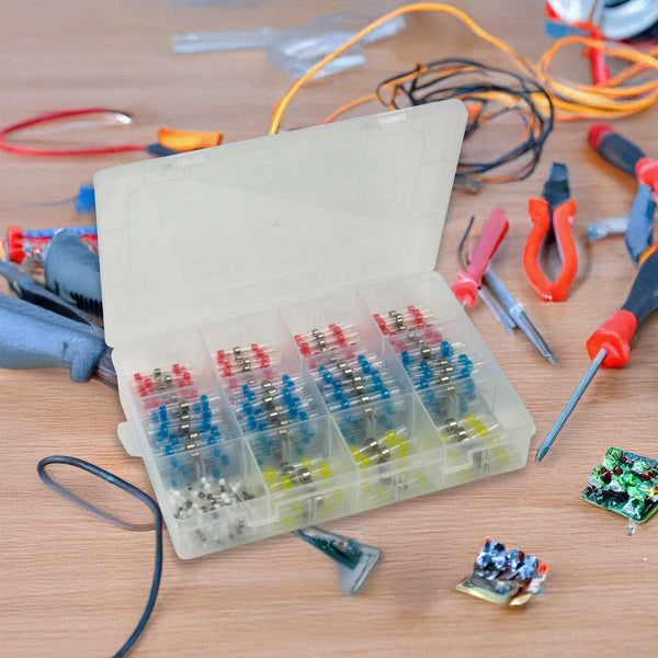 250Pcs Waterproof Solder Seal Sleeve Heat Shrink Butt Wire Connectors Terminals Heat Shrink Tubing