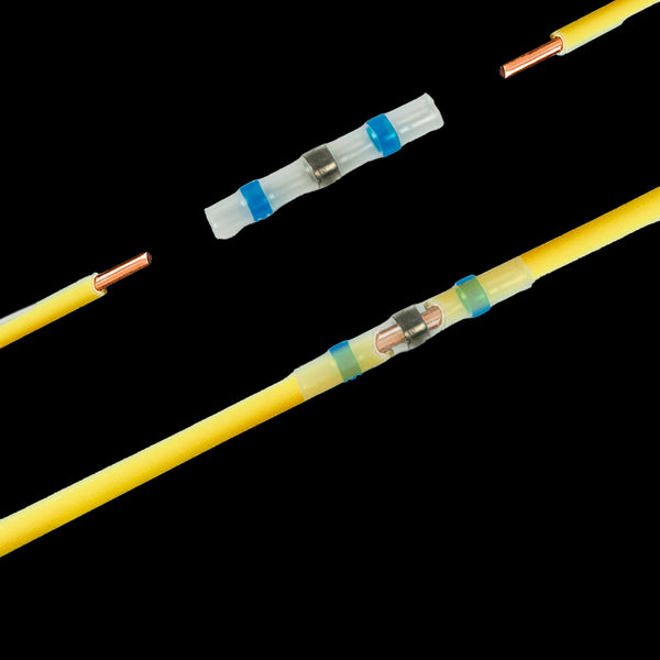 250Pcs Waterproof Solder Seal Sleeve Heat Shrink Butt Wire Connectors Terminals Heat Shrink Tubing