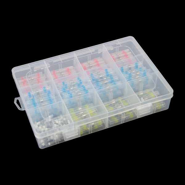 250Pcs Waterproof Solder Seal Sleeve Heat Shrink Butt Wire Connectors Terminals Heat Shrink Tubing