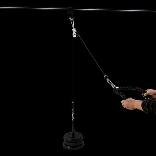 Pulley System Cable Attachment Down Machine Diy Home Gym Workout Kit Other Strength Training