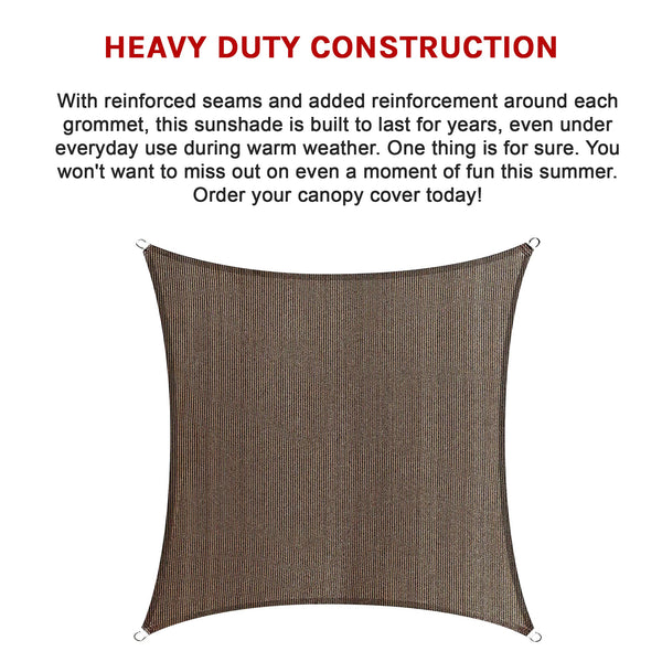 Rectangle Sun Shade Sail Fabric Garden Patio Pool Awning Canopy Cover Coffee Shade Sails