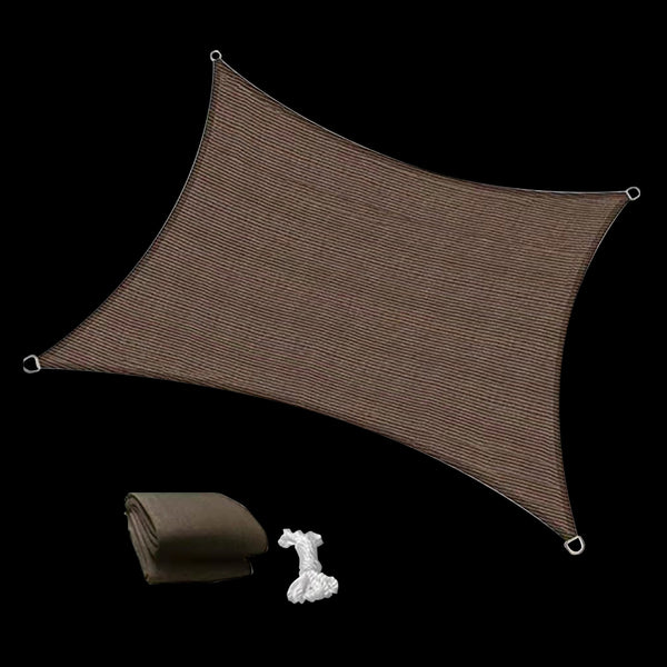 Rectangle Sun Shade Sail Fabric Garden Patio Pool Awning Canopy Cover Coffee Shade Sails