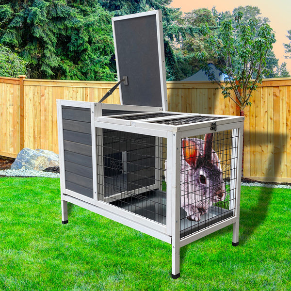 Rabbit Bunny Cage Hutch Pet Cages Enclosure Small Animal Cages & Hutches