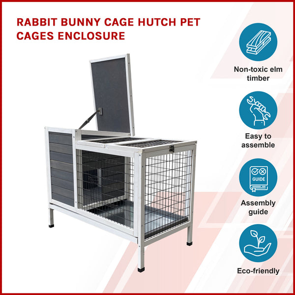 Rabbit Bunny Cage Hutch Pet Cages Enclosure Small Animal Cages & Hutches