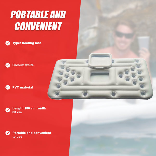 Big Pvc Inflatable Beer Pong Raft Floating Pool Party Game Table Lounge Toy Inflatables