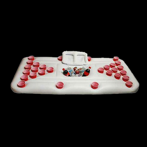 Big Pvc Inflatable Beer Pong Raft Floating Pool Party Game Table Lounge Toy Inflatables