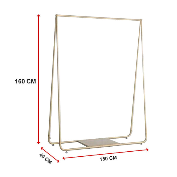 Gold Clothing Retail Shop Commercial Garment Display Rack Shop Display Racks