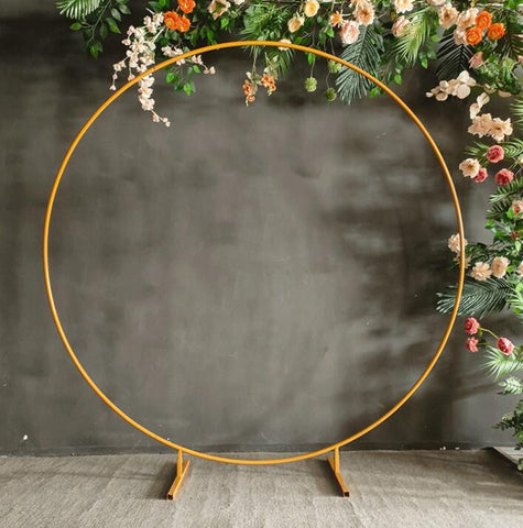 2M Wedding Hoop Round Circle Arch Backdrop Flower Display Stand Frame Background Venue Decorations