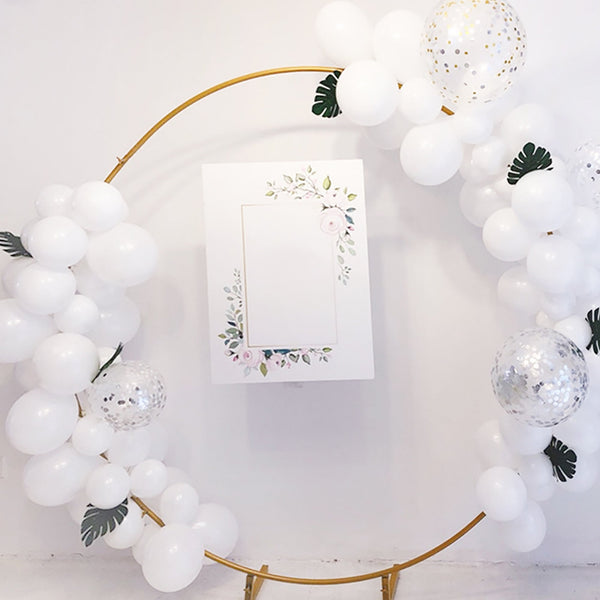 2M Wedding Hoop Round Circle Arch Backdrop Flower Display Stand Frame Background Venue Decorations