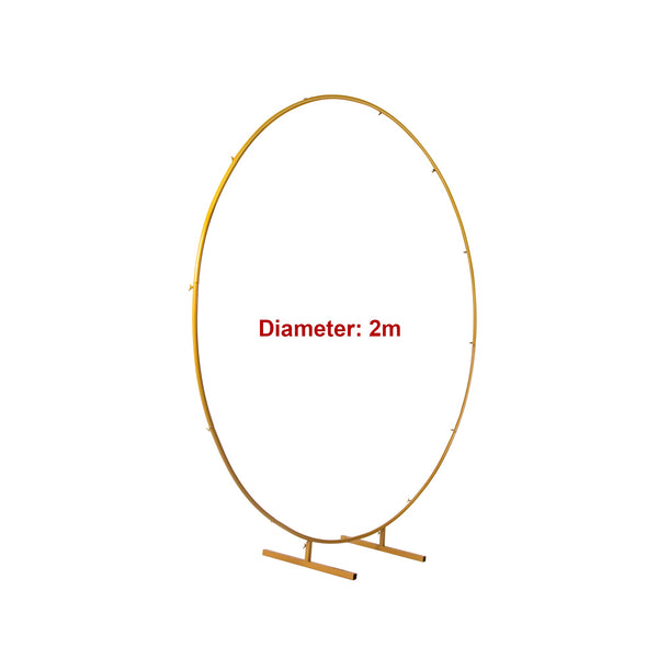 2M Wedding Hoop Round Circle Arch Backdrop Flower Display Stand Frame Background Venue Decorations
