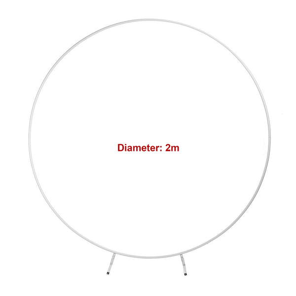2M Wedding Hoop Round Circle Arch Backdrop Flower Display Stand Frame Background Venue Decorations