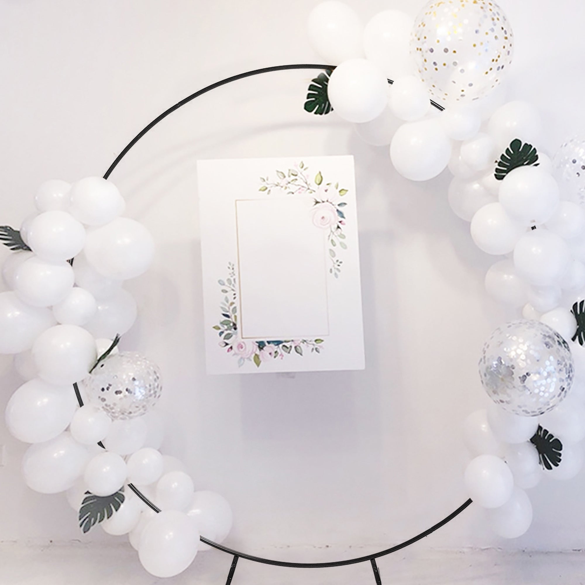2M Wedding Hoop Round Circle Arch Backdrop Flower Display Stand Frame Background Venue Decorations