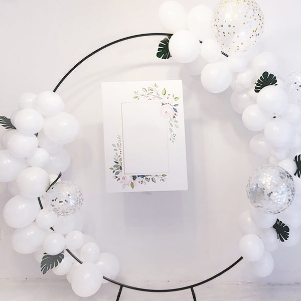 2M Wedding Hoop Round Circle Arch Backdrop Flower Display Stand Frame Background Venue Decorations