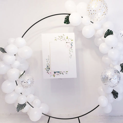 2M Wedding Hoop Round Circle Arch Backdrop Flower Display Stand Frame Background Venue Decorations