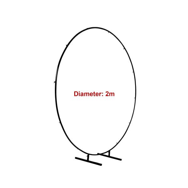 2M Wedding Hoop Round Circle Arch Backdrop Flower Display Stand Frame Background Venue Decorations