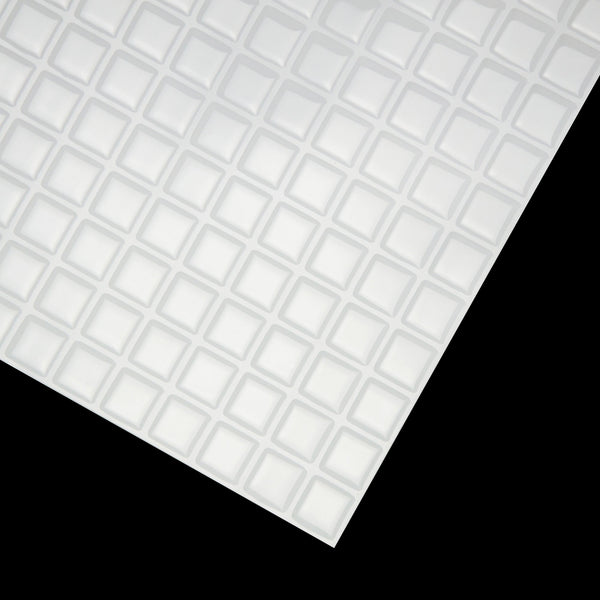 Tiles 3D Peel And Stick Wall Stereoscopic Crystal White 10 Sheets Floor & Wall Tiles