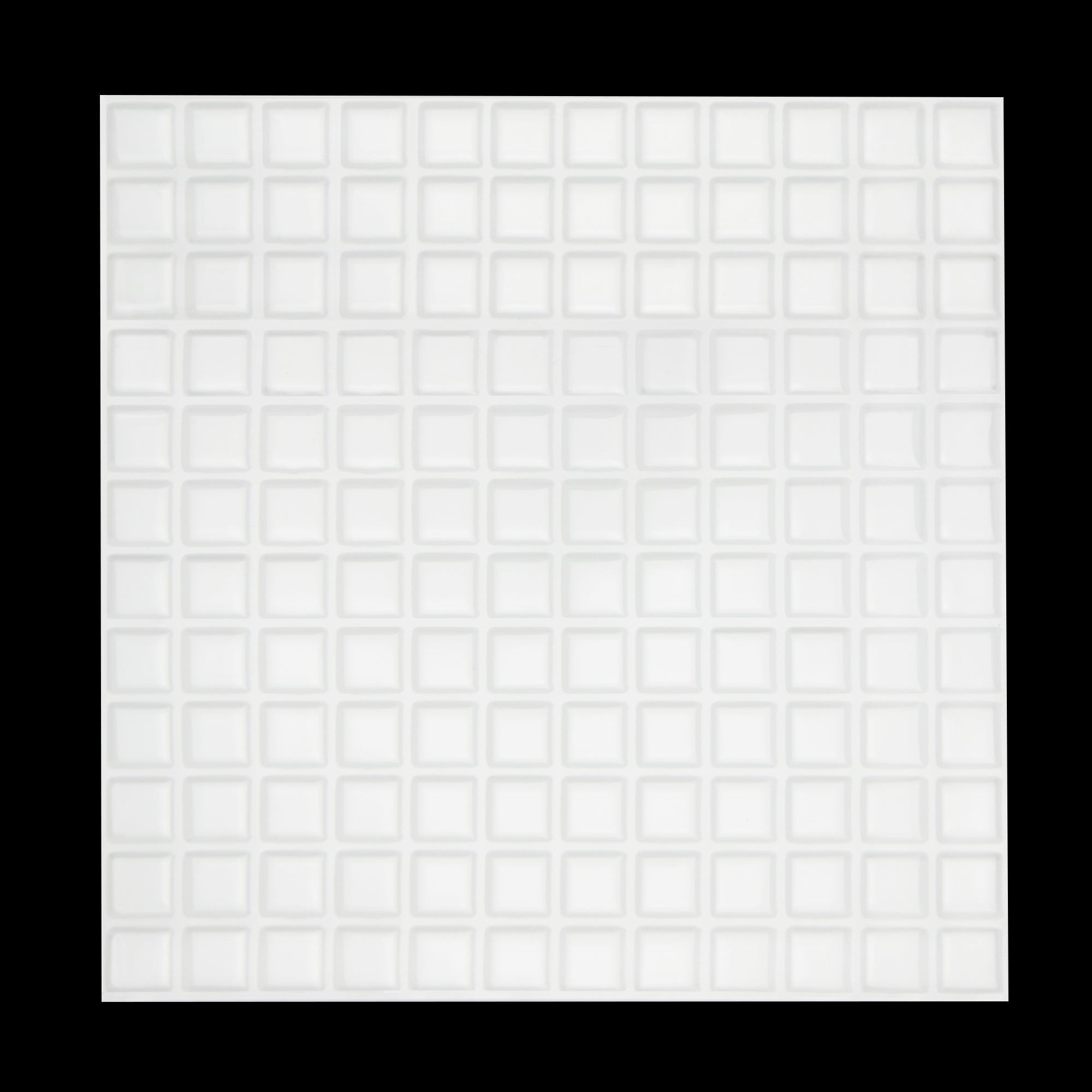 Tiles 3D Peel And Stick Wall Stereoscopic Crystal White 10 Sheets Floor & Wall Tiles