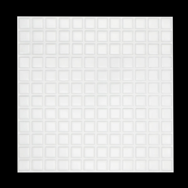 Tiles 3D Peel And Stick Wall Stereoscopic Crystal White 10 Sheets Floor & Wall Tiles