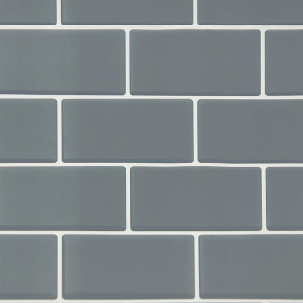Tiles 3D Peel And Stick Wall Dark Grey 10 Sheets Floor & Wall Tiles