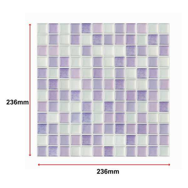 Tiles 3D Peel And Stick Wall Crystal Mosaic 10 Sheets Floor & Wall Tiles