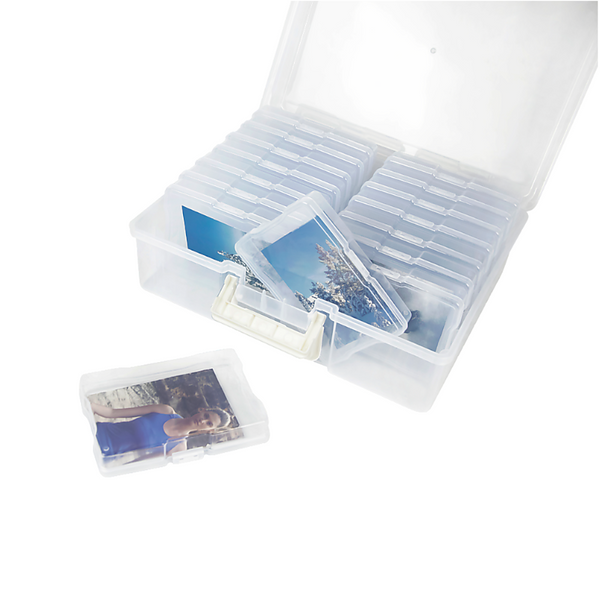 Jumbo Photo Storage Box 1600 4X6 Picture Album Organizer Container Craft Case Photo Albums & Boxes