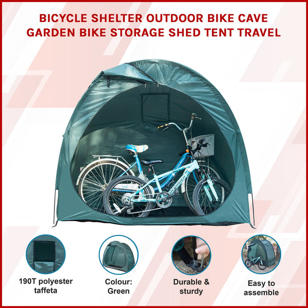 Bicycle Shelter Outdoor Bike Cave Garden Storage Shed Tent Travel Bicycle Stands & Storage