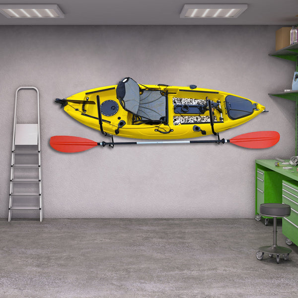 Pair Kayak Storage Rack Hanger Supporter Carrier Surfboard Holder Wall Bracket Kayak Storage Racks