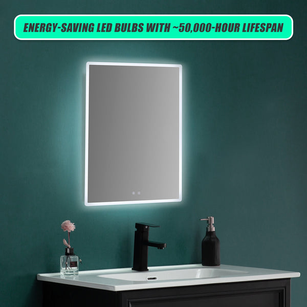 Smart Mirror Bathroom Vanity Led Lighted Wall 800X600mm Mirrors