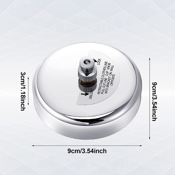 Stainless Steel Retractable Single Clothes Line Dryer Laundry Indoor Outdoor Other Laundry Supplies