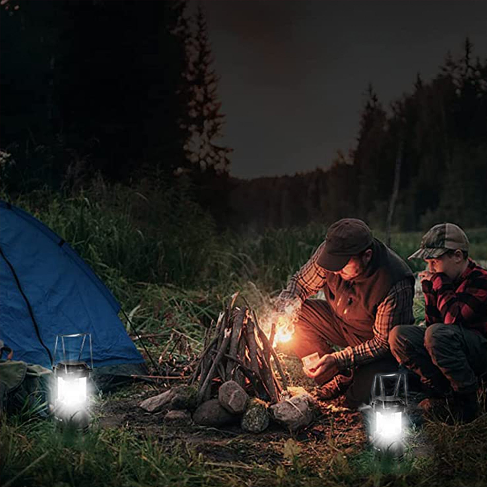 Led Camping Lantern Super Bright Portable 2 Pack Lanterns