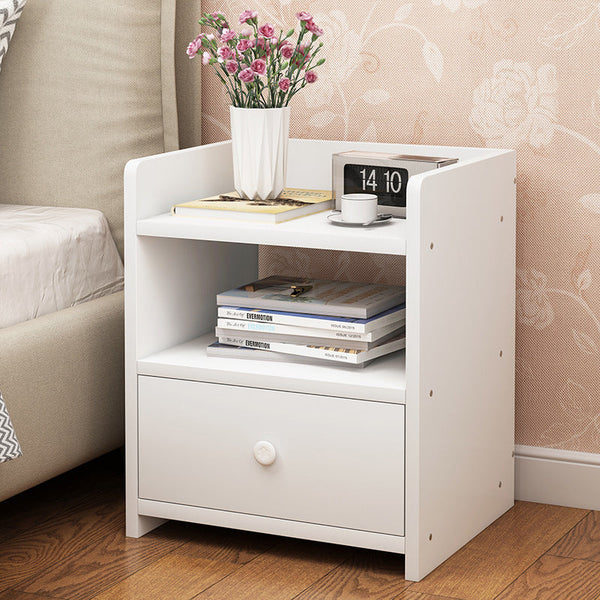 Bed Drawers Side Bedroom Furniture Nightstand White Unit Side Tables