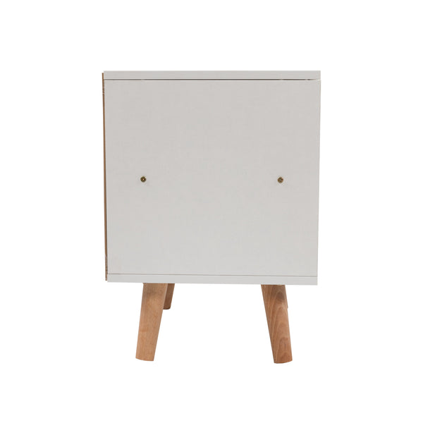 Bed Drawers Side Nightstand White Storage Cabinet Wood Side Tables