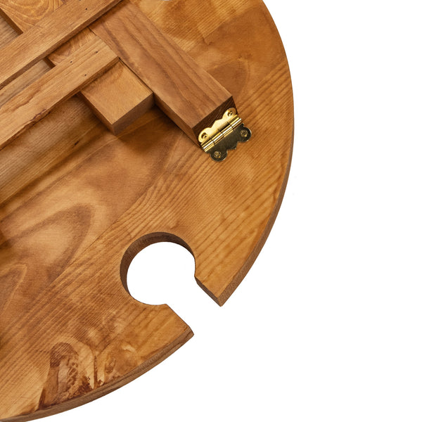 Outdoor Picnic Table Wooden Portable Folding Mini Wine Rack Picnic Accessories