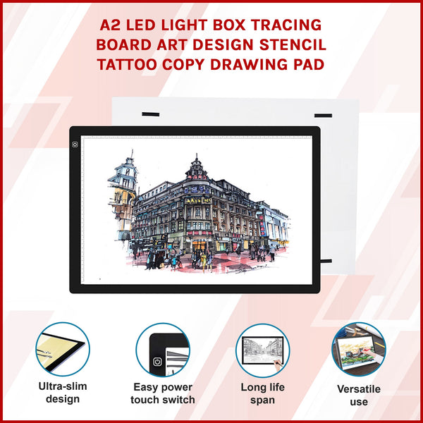 A2 Led Light Box Tracing Board Art Design Stencil Tattoo Copy Drawing Pad Drawing Boards & Tables