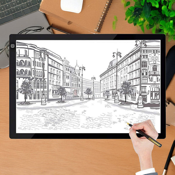 A2 Led Light Box Tracing Board Art Design Stencil Tattoo Copy Drawing Pad Drawing Boards & Tables