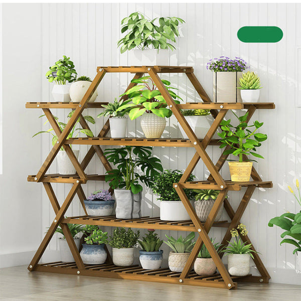 Bamboo Multilayer Flower Plant Bonsai Rack Shelf Stand Porch Lawn Patio Other Patio & Garden Furniture