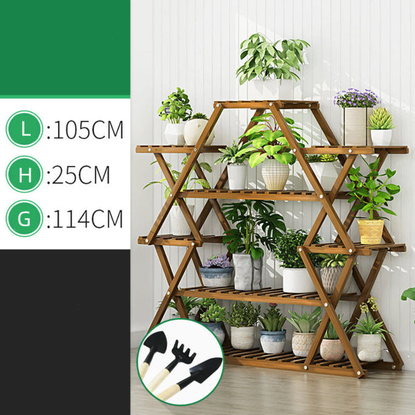 Bamboo Multilayer Flower Plant Bonsai Rack Shelf Stand Porch Lawn Patio Other Patio & Garden Furniture