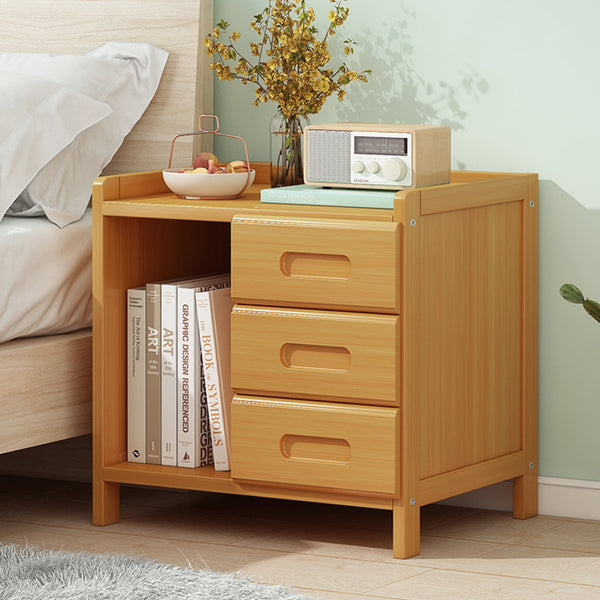 Bamboo Bedside Table Nightstand Storage Bedroom Sofa Side Stand Bedside Tables