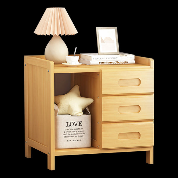 Bamboo Bedside Table Nightstand Storage Bedroom Sofa Side Stand Bedside Tables