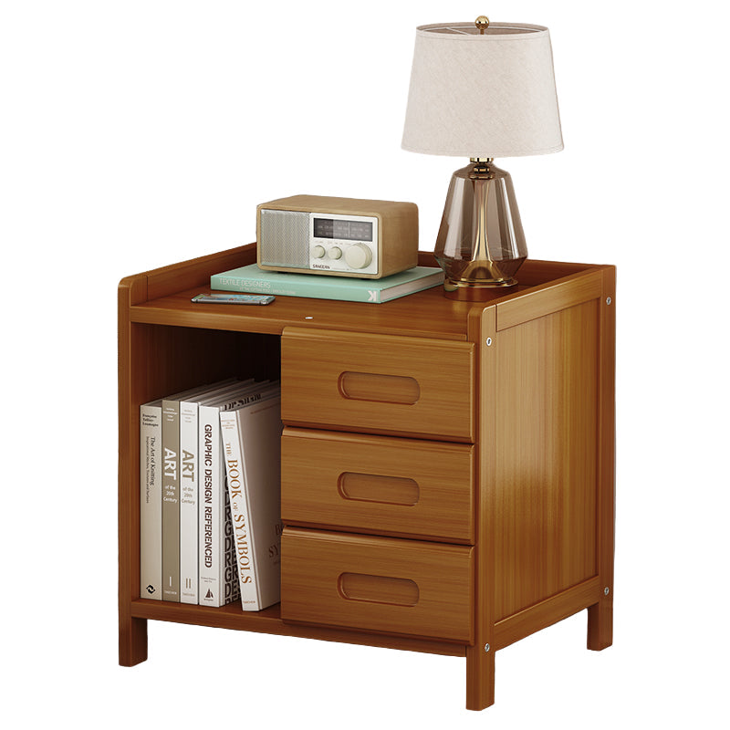 Bamboo Bedside Table Nightstand Storage Bedroom Sofa Side Stand Bedside Tables