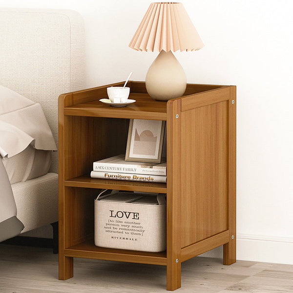 Bamboo Bedside Table Nightstand Storage Bedroom Sofa Side Stand Bedside Tables