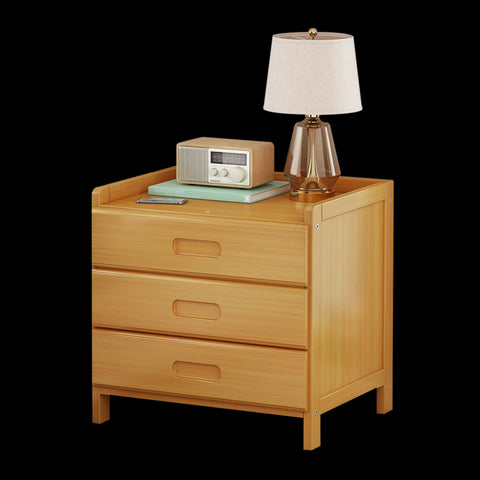 Bamboo Bedside Table Nightstand Storage Bedroom Sofa Side Stand Bedside Tables
